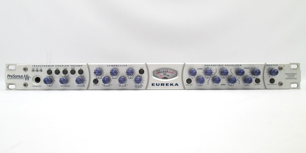 PreSonus Eureka Transformer Coupled Class A Preamp EQ Compressor