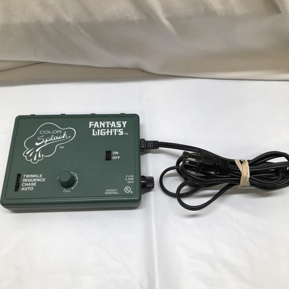 Color Splash Fantasy Lights Light Controller 4 Plug Auto Chase Sequence Twinkle*