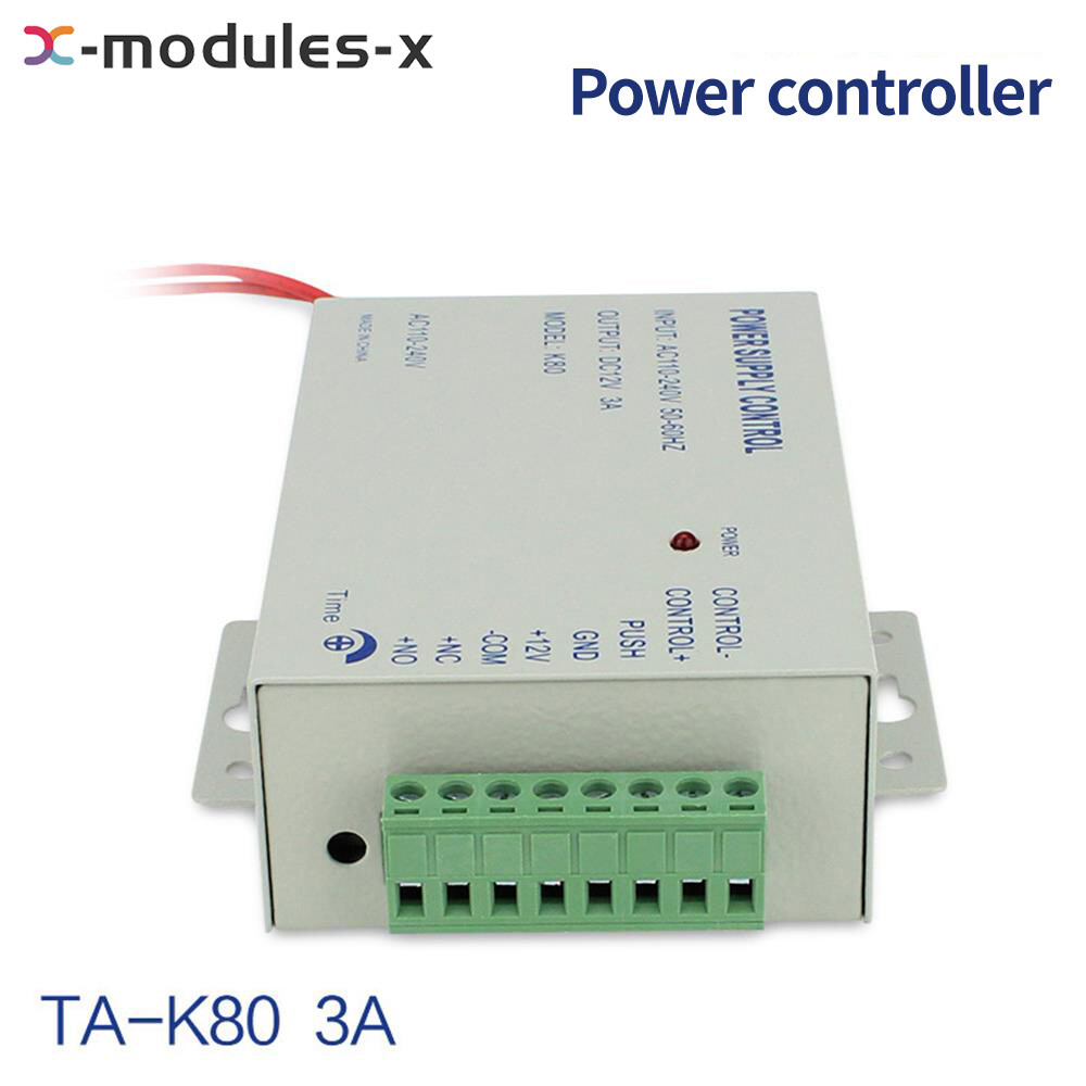 12V 3A Door Access Control Power Supply Controller Power Box For Intercom System