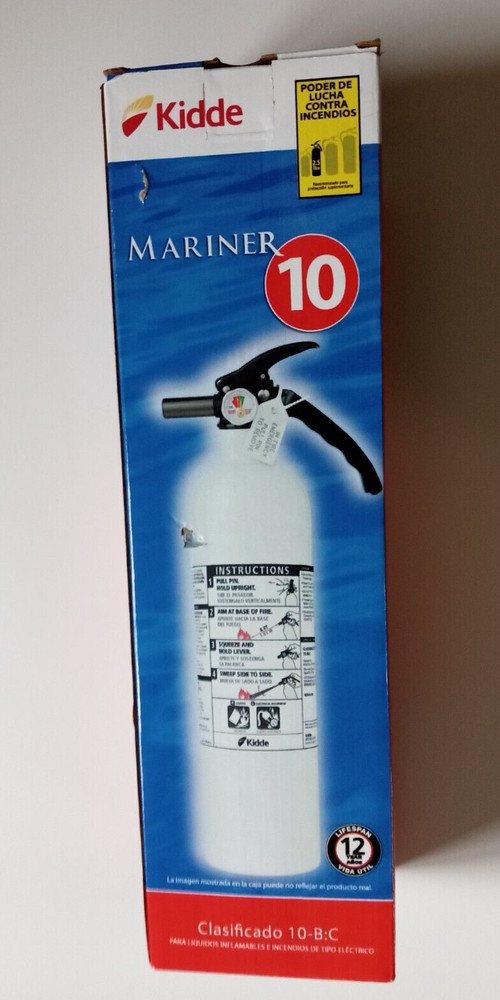 Kidde Mariner 10 fire extinguisher 10-B:C Rated