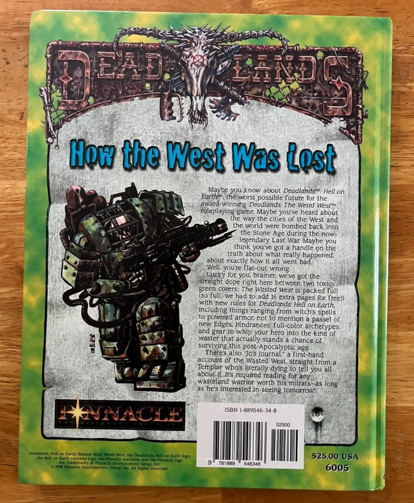 Deadlands: HELL ON EARTH THE WASTED WEST PEG 6005