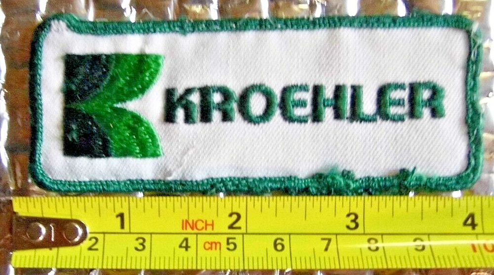 Vintage Patch KROEHLER FREE SHIPPING