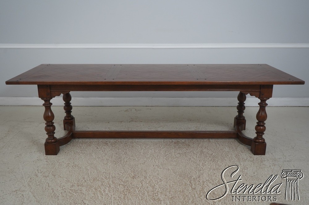 L72587: JONATHAN CHARLES Large Chestnut Banquet Dining Table