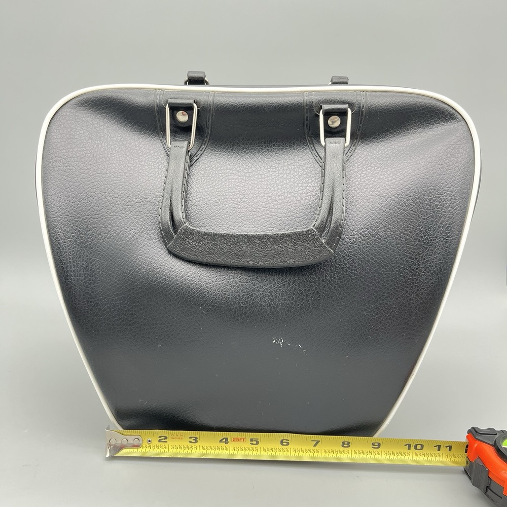 Vintage Gladding Solid Black Bowling Ball Bag Single Ball Plastic Ball Holder