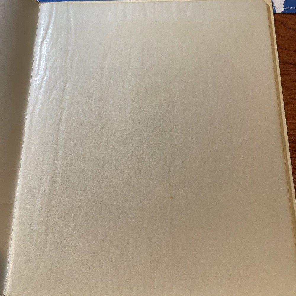 EMPTY MINT SHEET FILE (15) POCKET PAGES. Approx 9.50" x 11.50" Used