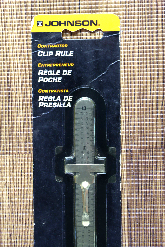 Johnson Level & Tool 6" Rule Pocket Clip 7202