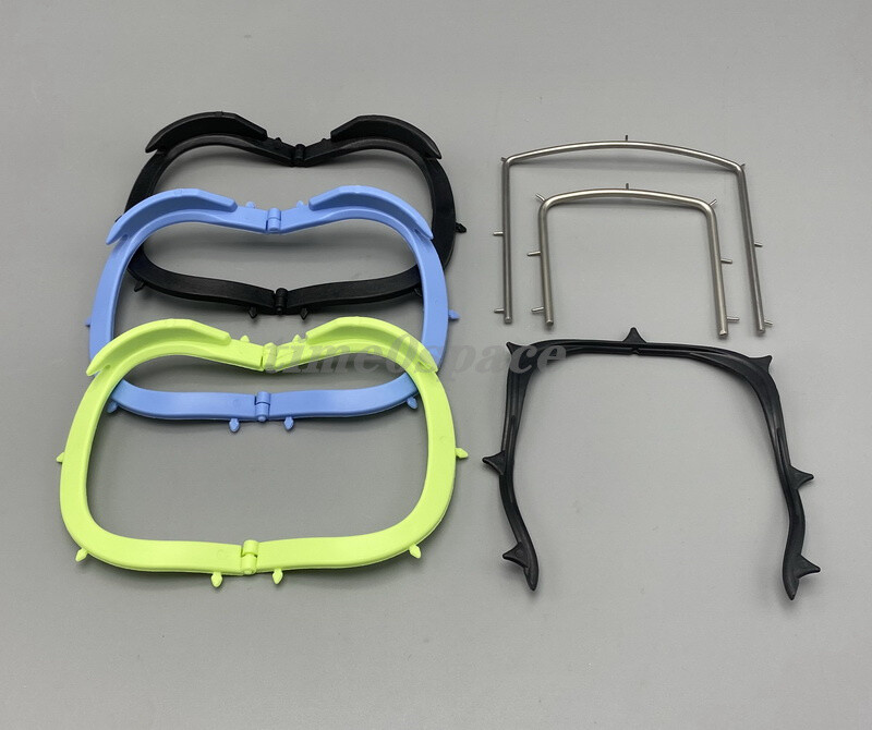 Dental Rubber Dam Sheet Frame Brackets Foldable/Plastic Black/Steel Frames Tools