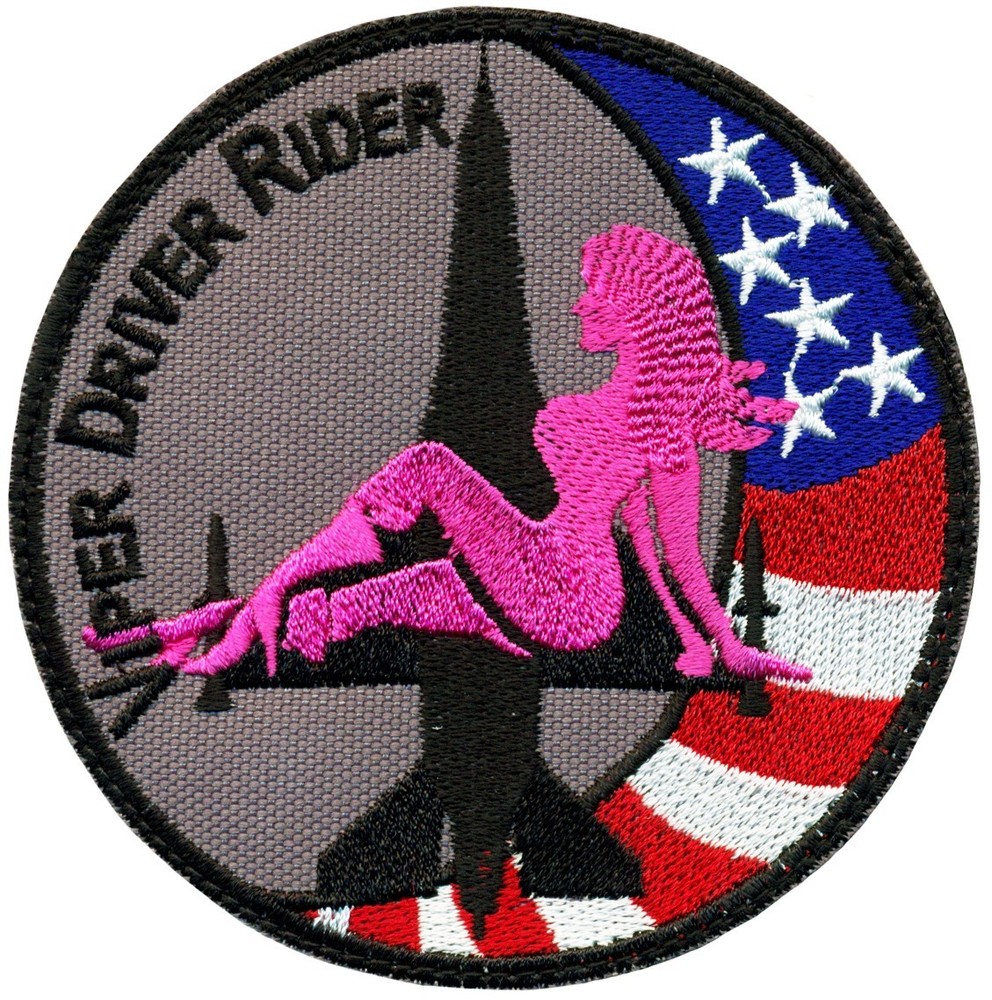 USAF LOCKHEED F-16 VIPER – VIPER DRIVER RIDER – PINK PATCH