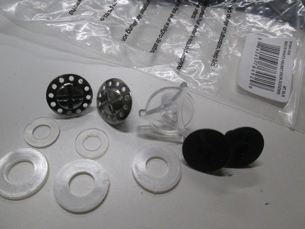 FOX RACING HELMET VISOR PEAK REPLACEMENT SCREW KIT - FITS ALL MX MODELS