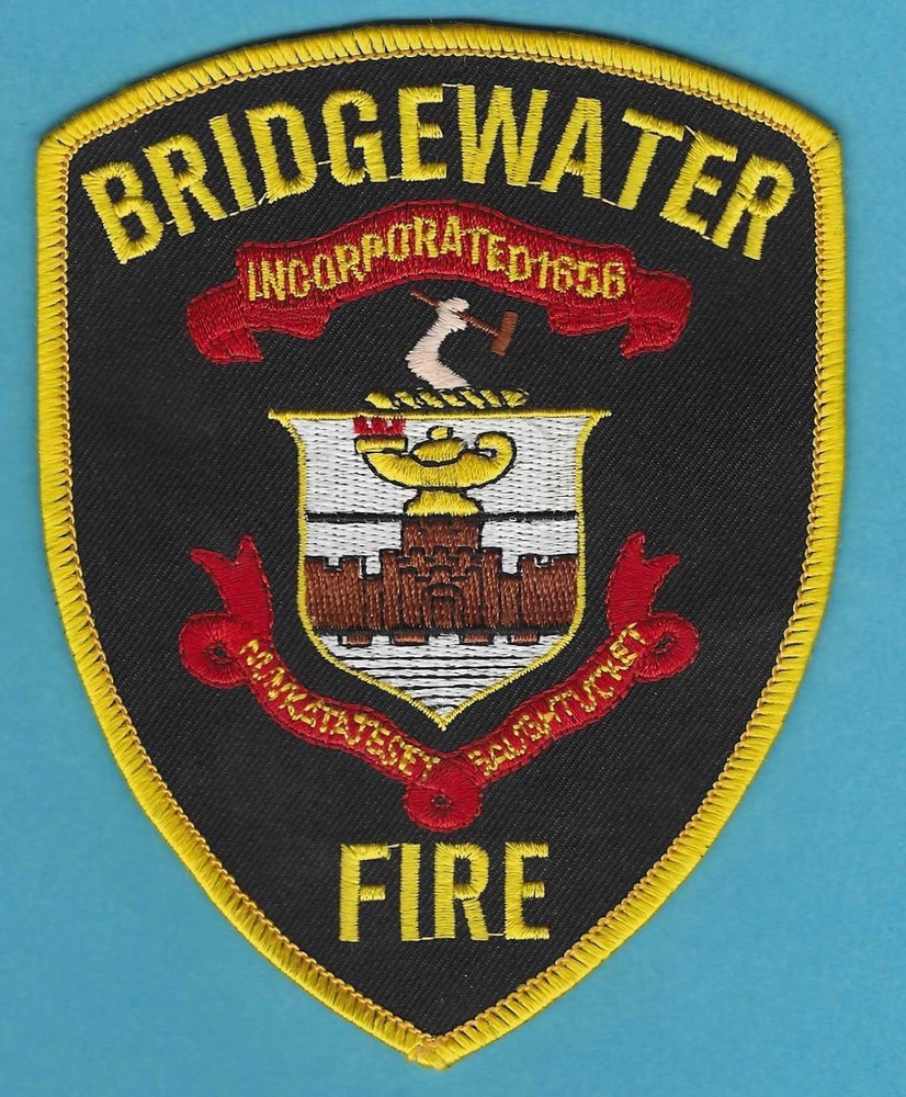 BRIDGEWATER MASSACHUSETTS FIRE RESCUE PATCH