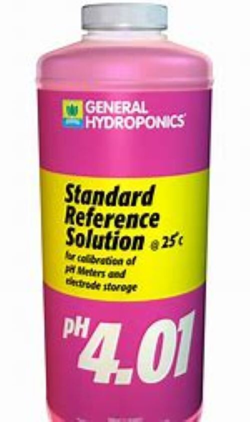 General Hydroponics pH 4.01 Calibration Solution, 1 Qt. -For pH Meter Reference