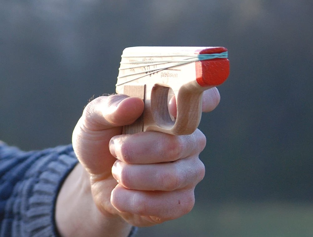 Elastic Precision Model PPK Rubber Band Gun Made From Solid Hardwoods