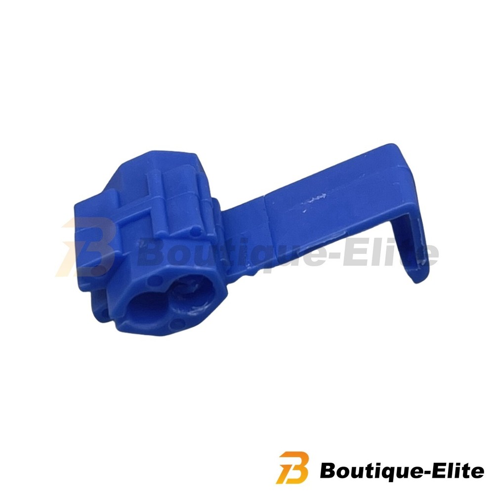 100-PCS Blue Electrical Cable Connectors Quick Splice Lock Wire Terminals Crimp