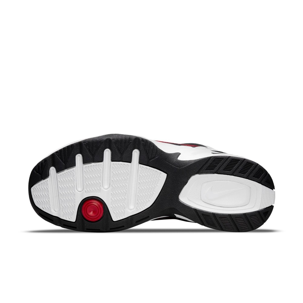 Nike AIR MONARCH IV Men White Black Red 101 Walking Shoe Medium & WIDE WIDTH 4E