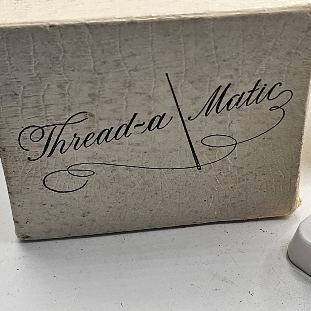 Vintage Thread-a Matic Sewing Automatic Needle Threader In Box 700 Instruct