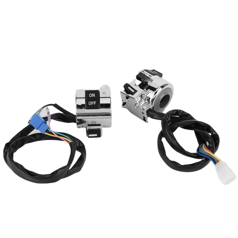 2pcs Motorcycle Steering Wheel Switch Control Button For Flashlight Hoop 25mm