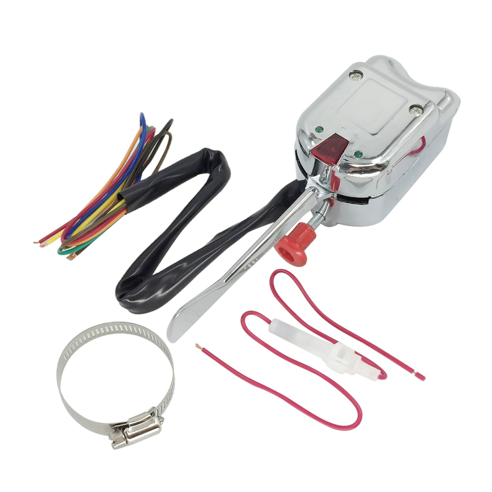 NEW CHROME 12V UNIVERSAL STREET HOT ROD TURN SIGNAL SWITCH FOR FORD GM BUICK