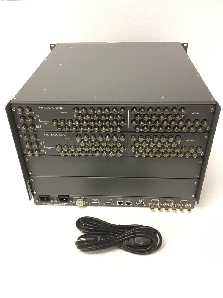 NEW GRASS VALLEY Concerto Multi-Format Router W/2XCrs2001 Fast Controller,WORKNG