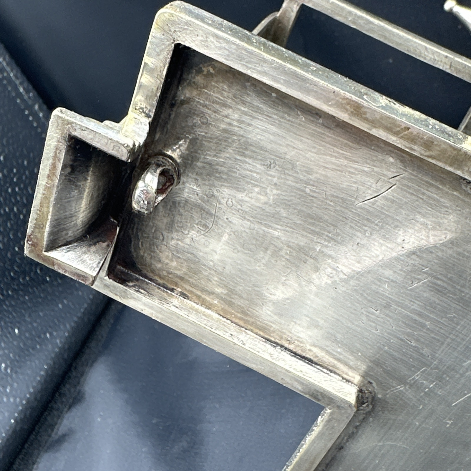 Footed 19th century silverplated cruet (maybe) Charles Ellis & Co w/ 3 Bottles