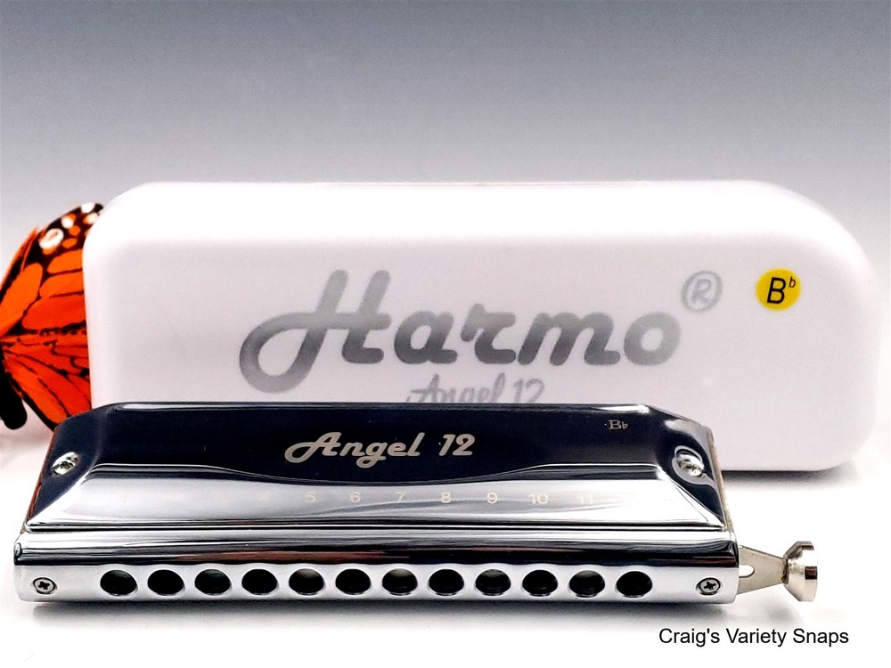 Harmo Angel 12 Harmonica, with Case Bb Chromatic