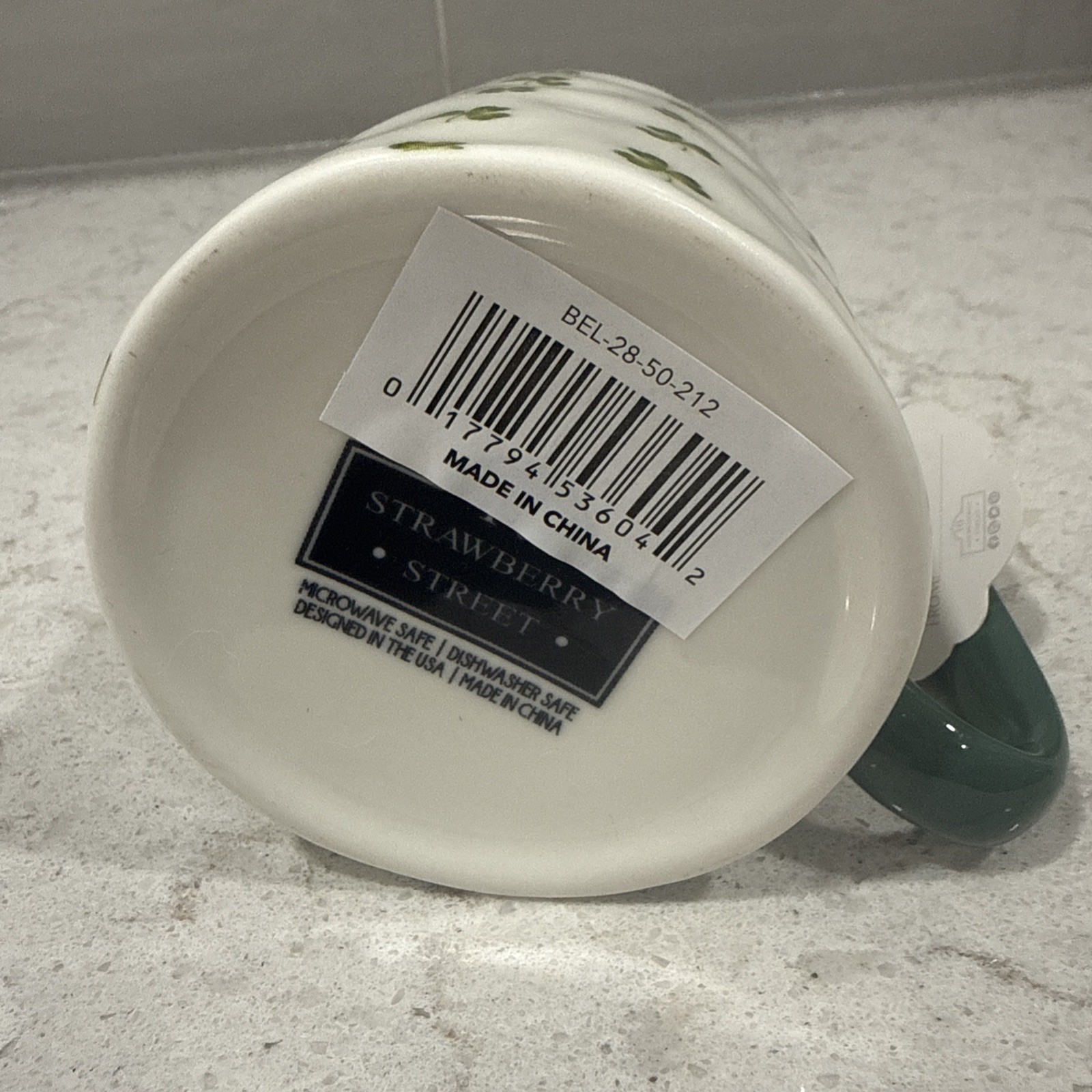 Clovers & Shamrocks 16oz GREEN 10 Strawberry St BELLA Mug St. Patrick’s Irish