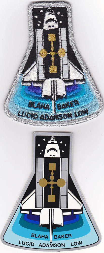 2 - SPACE SHUTTLE MATCH PATCH & STICKER SET UNUSED LOT #36
