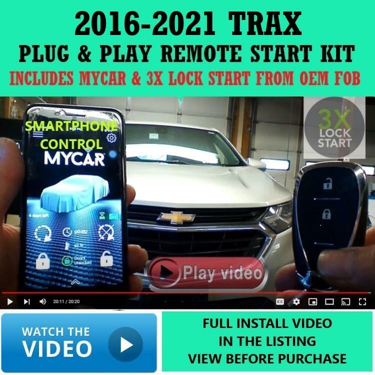 3X LOCK PLUG & PLAY REMOTE START LINKRLT3 APP CHEVROLET TRAX 2016-2021