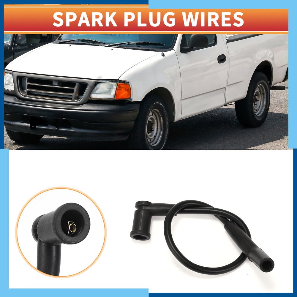 Pack (1) Spark Plug Wire Ignition Coil Cable for Ford E-150
