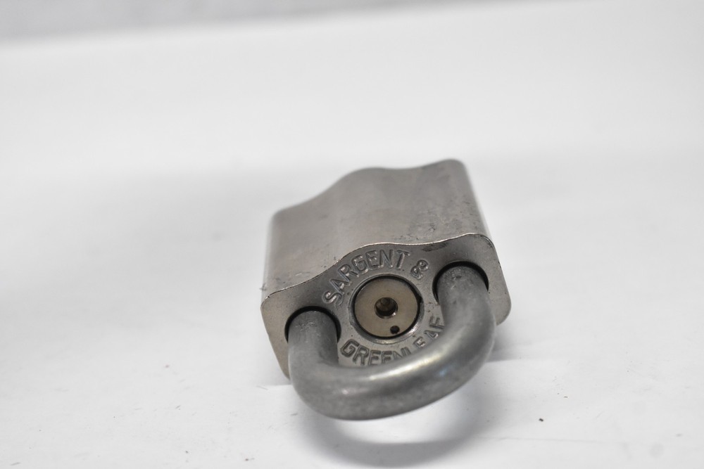 Sargent & Greenleaf Padlock High Security Environmental Set MISSING KEYS