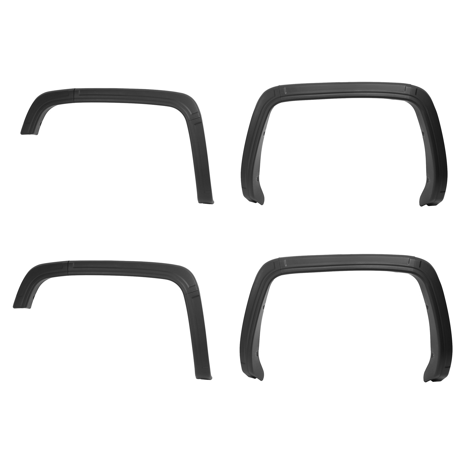Fender Flare Kit For 2014-2015 GMC Sierra 1500 Textured Plastic Black