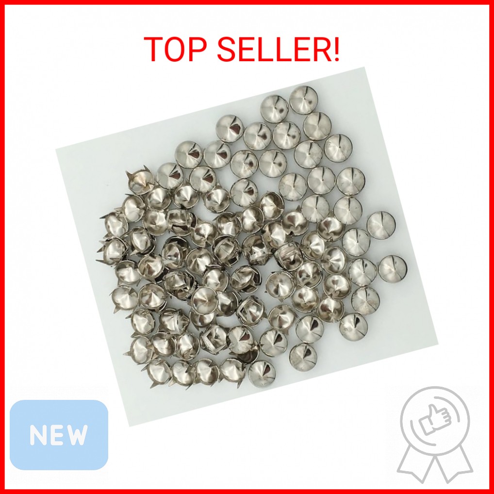 Newless 100pcs 9mm Cones DIY Leathercraft Metal Punk Studs Rivet Spikes Nailhead
