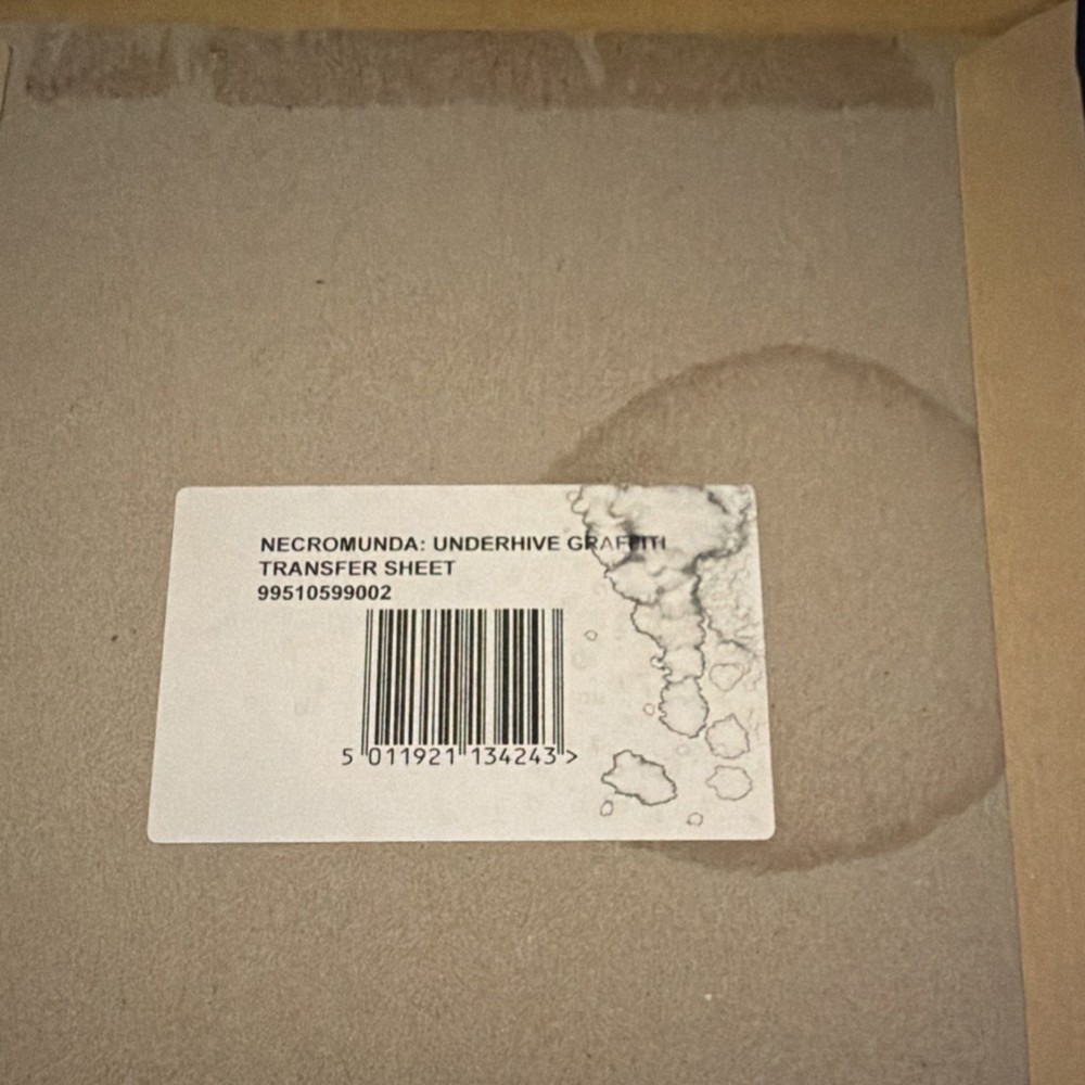 Games Workshop Necromunda Graffiti Transfer Sheet