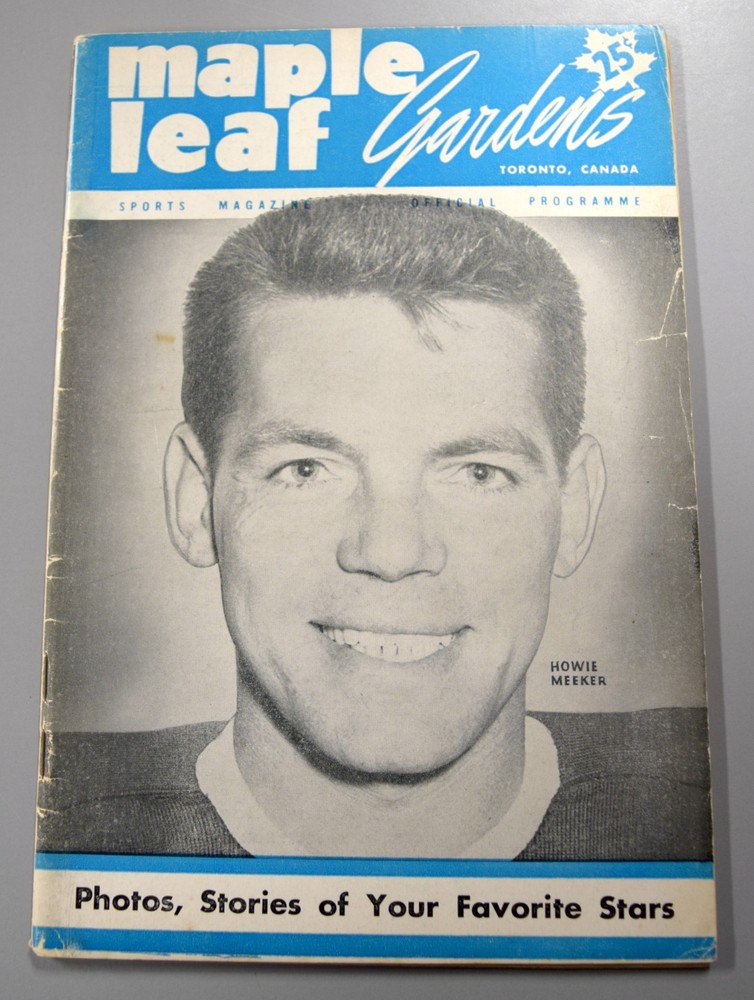 Toronto Maple Leafs Vs Boston Bruins March 24th 1951 Official Game Program Broda