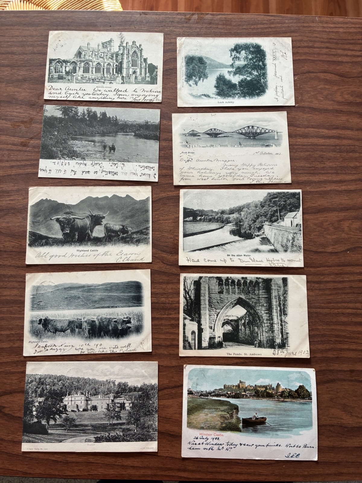 27 Postcards Mrs. (Maggie) Robert Gibbs Scottish Painter Scotland England 1903