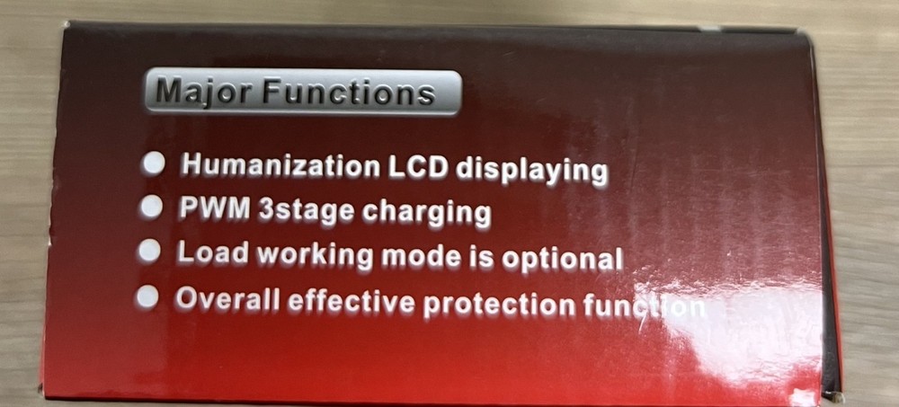 SACO - 10A PWM Solar Charge Controller - 12/24V Auto Sensing