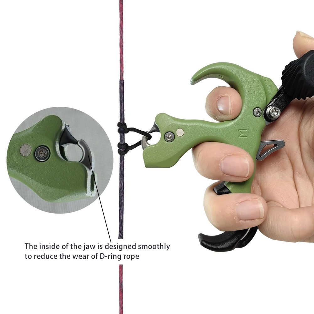 Thumb Release for Compound Bow,Copper Material Archery Release Aids,3 or 4 Fi...