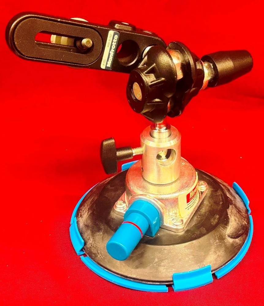 Manfrotto 155 Double Ball Joint Head Camera Platform + Hague Suction Pad Support