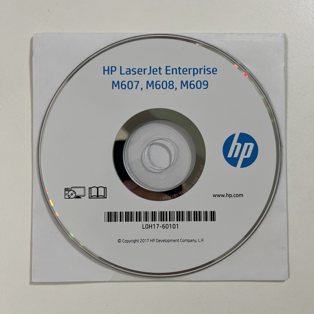 HP LaserJet  M607 M608  M609 Setup Installation CD ROM Software Driver Disk