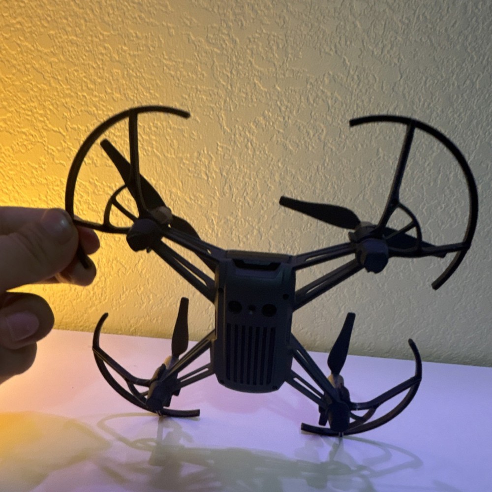 Tello Quadcopter Drone With Camera White With Propeller Guards