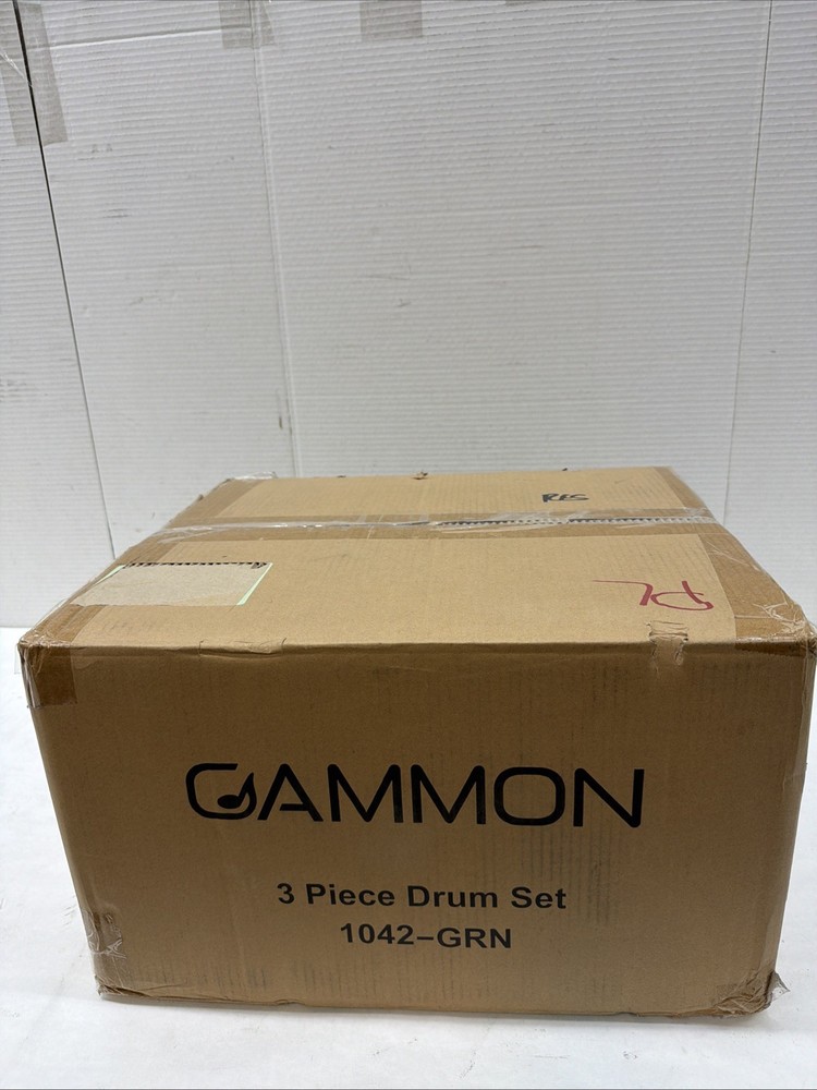 Gammon 3-Piece Junior Drum Set with Throne Green Complete Beginner Kit