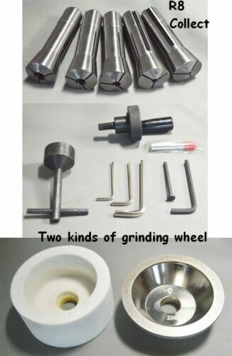 220V U3 Universal Cutter Grinder Sharpener R8 Collet Multi-functional ф0-3.94"