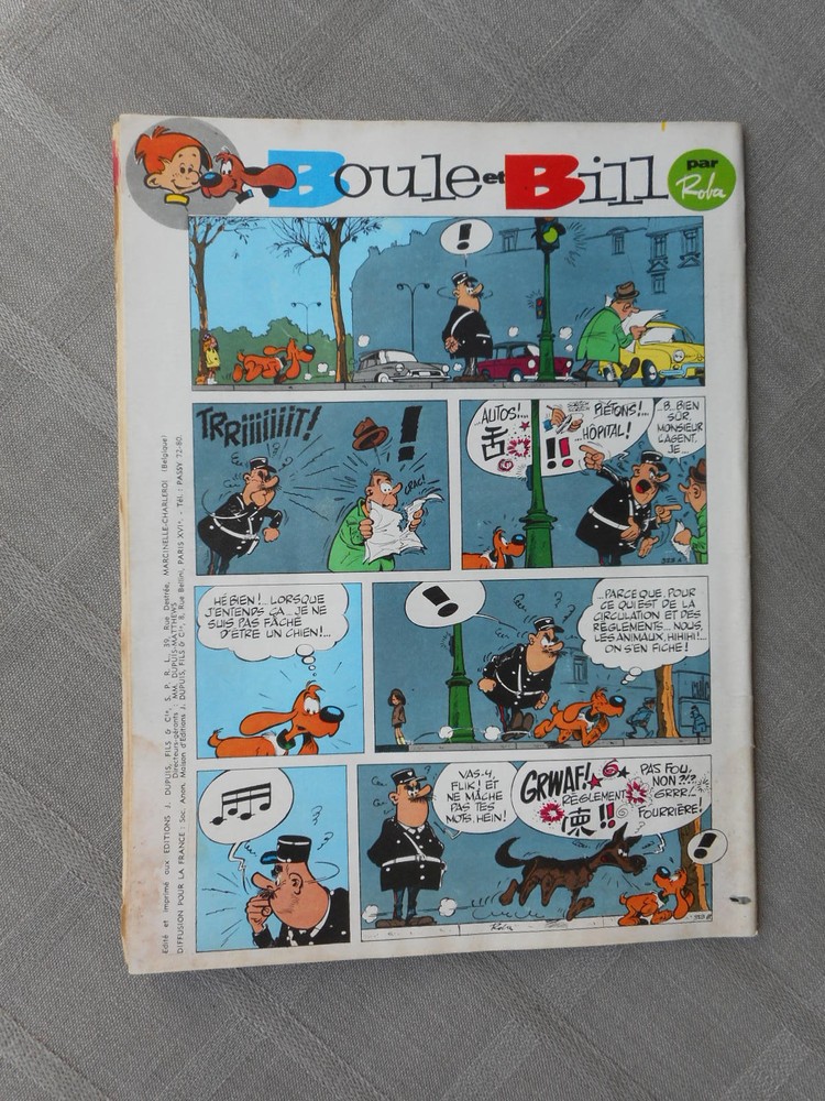 Spirou Weekly No. 1491 Good Condition Without More