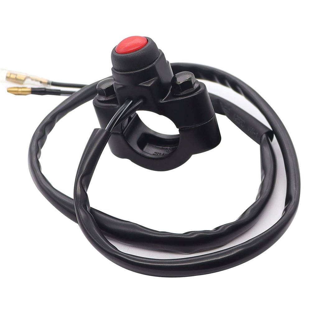 12V Motorcycle Engine Stop Start Kill Switch ON/Off CNC Universal 7/8inch gray