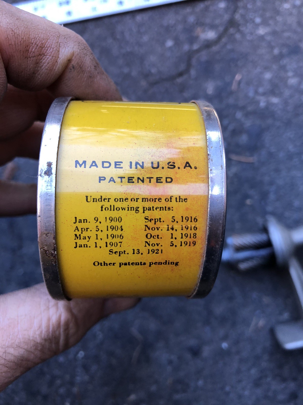 1921 APSCO CHICAGO Wall or Table Mount Pencil Sharpener See Through Discharge