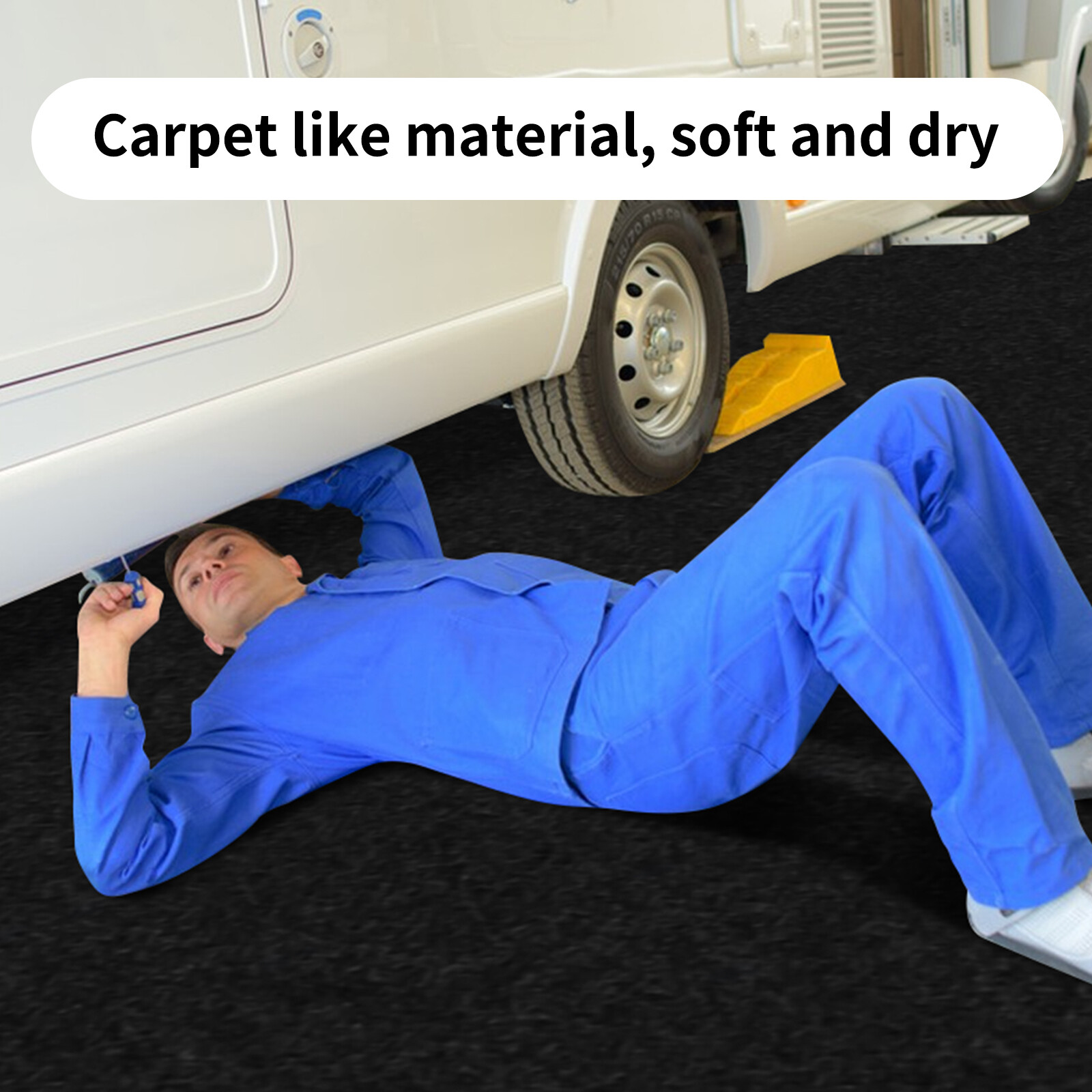 2 Pack Oil Spill Mat (36" x 59"),Reusable, Washable, Durable Absorbent Oil Pad