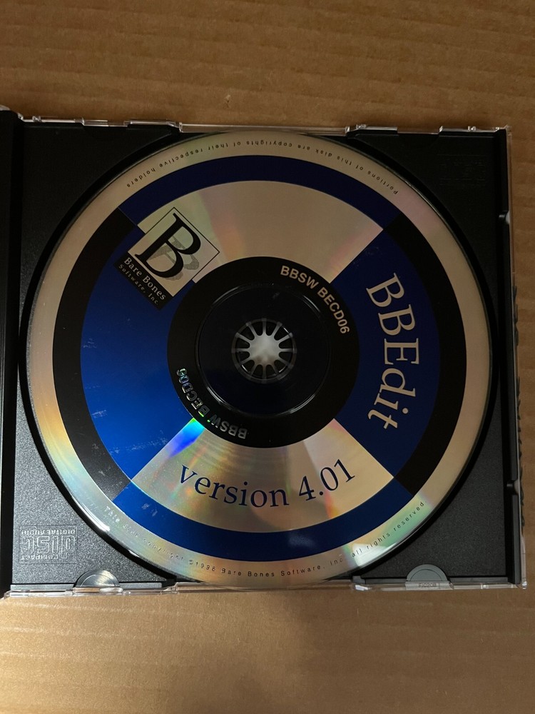 Bare Bones Software Inc. - BBEdit 4.0.1