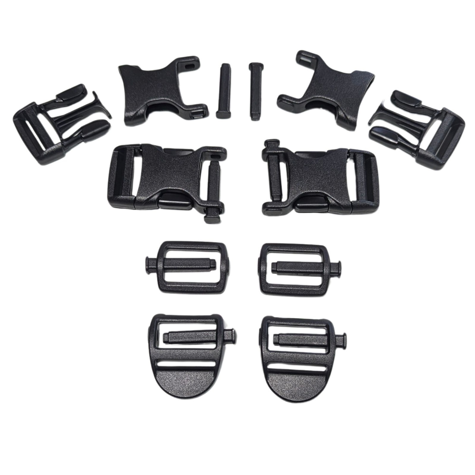 1" Replacement Repair MOLLE Backpack Quick Connect Snap Buckles Slide 8 Pcs