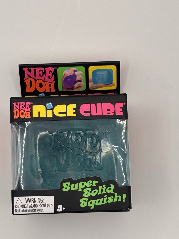 NEW Nee Doh Nice Cube Super Solid Squish Purple Toy