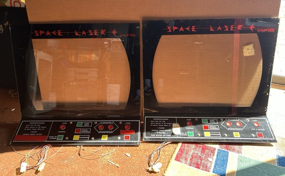 1970 Leisure-Tron Space Laser Front Panel Plexis