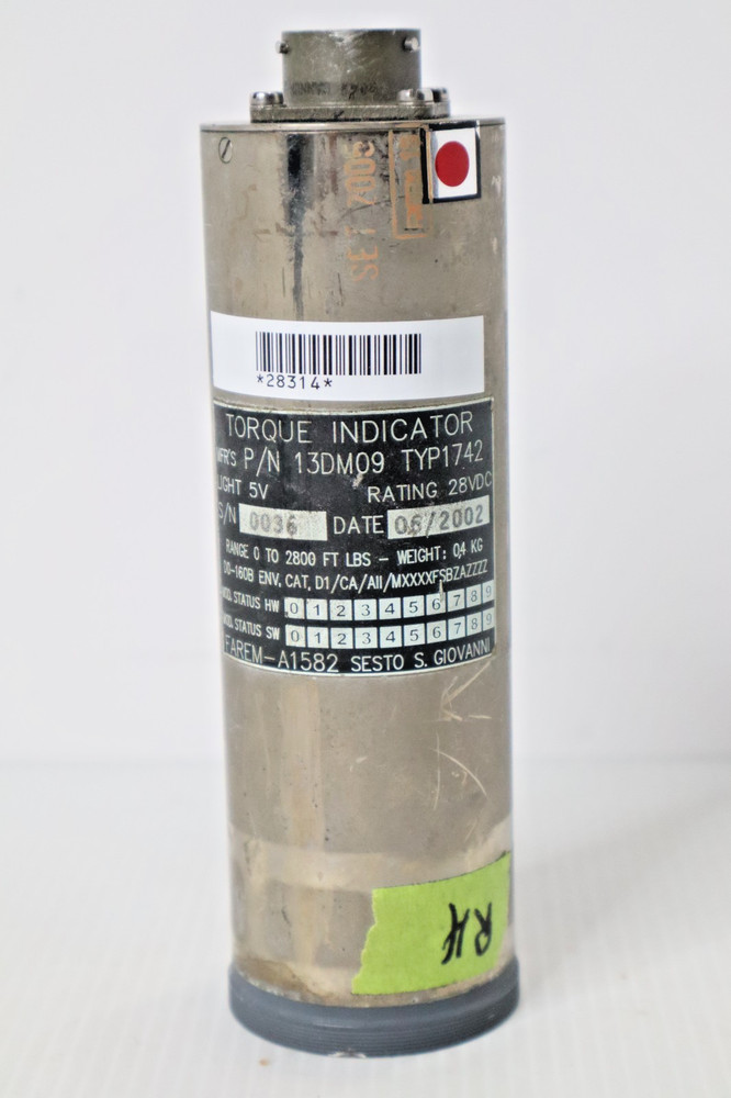 Farem 13DM09TYP1742 Torque Indicator 28 VDC